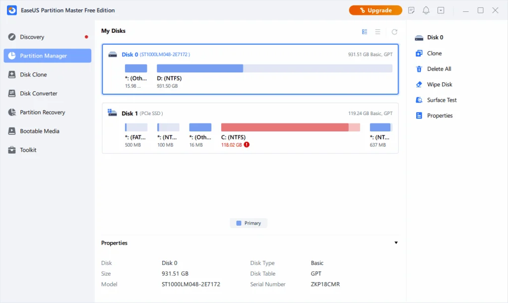 EaseUS Partition Master Crack